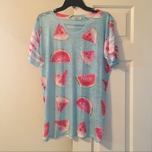 Watermelon Print Top NWOT